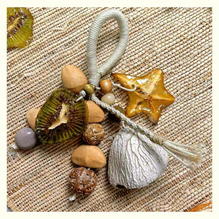 New Year Fruit Shell Rattle Charm