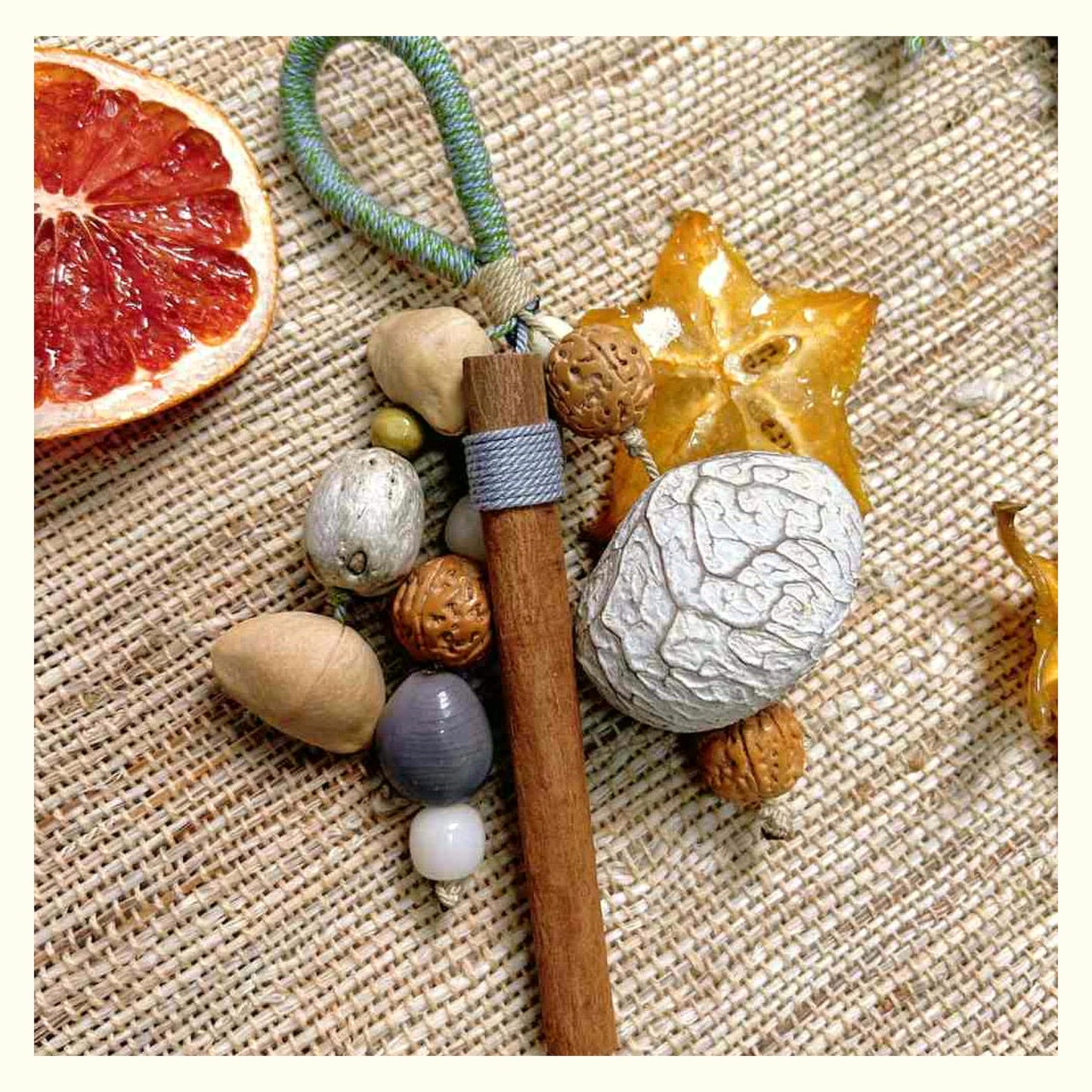 New Year Fruit Shell Rattle Charm - Starfruit 2