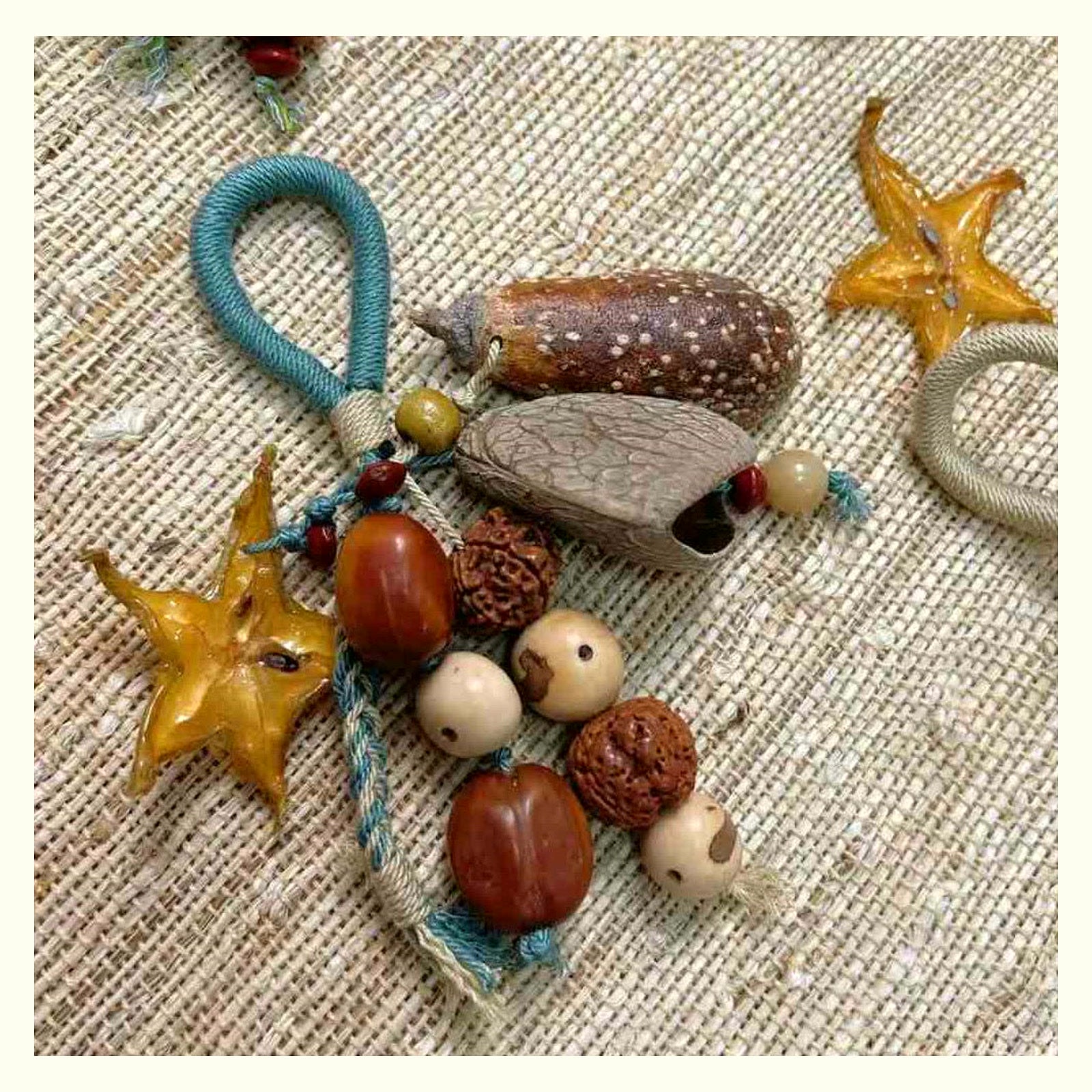 New Year Fruit Shell Rattle Charm - Starfruit 3