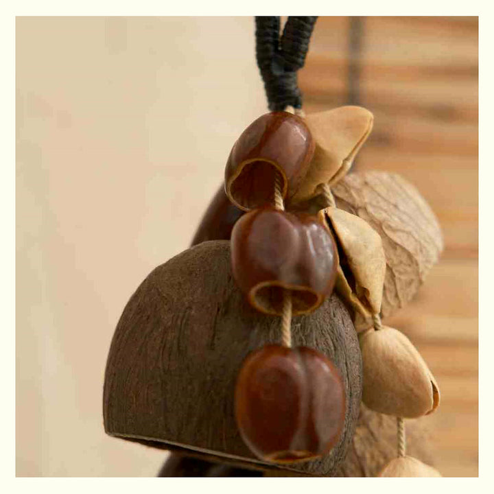 Vintage Natural Fruit Shell Rattle Charm